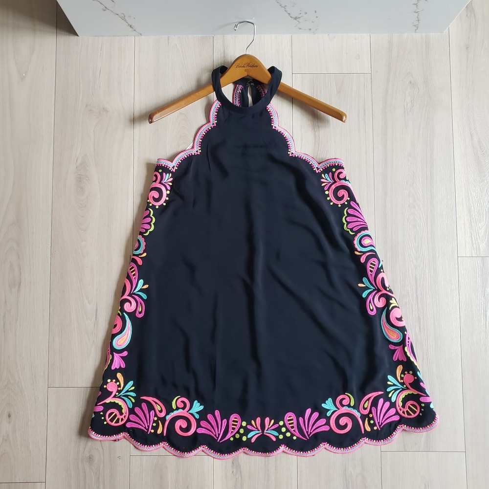 Lilly Pulitzer Navy Dress with Pink and Blue Accents